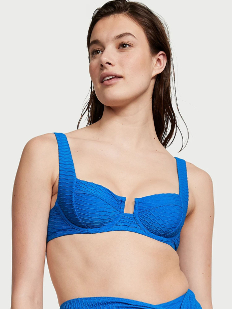 Раздельный купальник Victoria's Secret топ и плавки чики 1159833460 (Синий 34B/S)