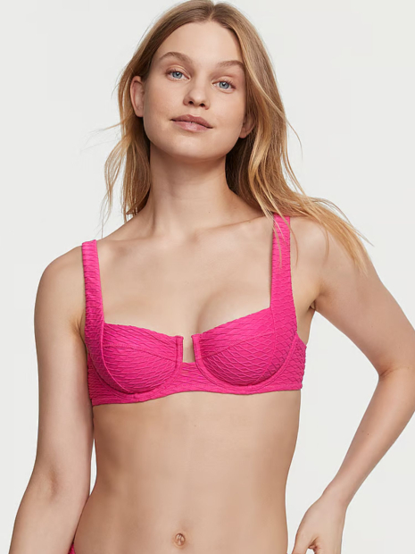 Раздельный купальник Victoria's Secret топ и плавки чики 1159833574 (Розовый 34B/S)
