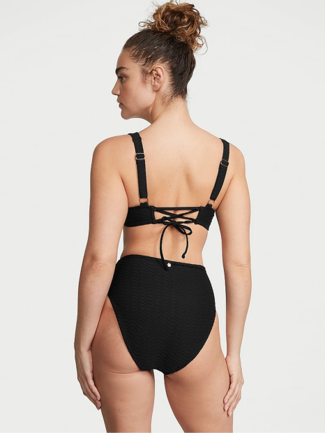 Роздільний купальник Victoria's Secret топ та плавки чики 1159834258 (Чорний 32C/S)
