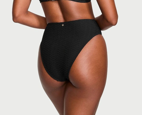 Роздільний купальник Victoria's Secret топ та плавки чики 1159834258 (Чорний 32C/S)