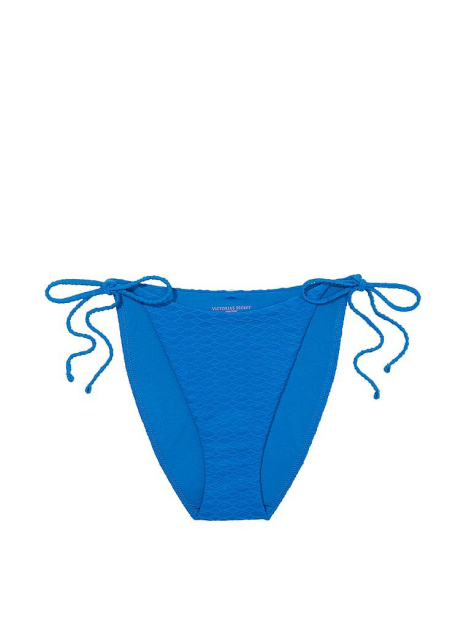 Раздельный купальник Victoria's Secret топ-бандо с Push-Up и плавки чики 1159836086 (Синий 38DD/XL)