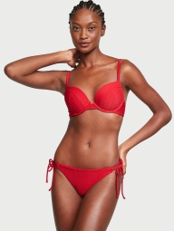 Роздільний купальник Victoria's Secret бюст Push-Up та плавки чіки 1159815634  (червоний 40C)