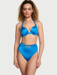 Раздельный купальник Victoria's Secret топ Push-Up и плавки чики 1159817028 (Синий 32C/S)