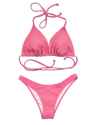 Раздельный купальник Victoria's Secret Pink топ и плавки чики 1159817133 (Розовый L)