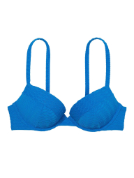 Раздельный купальник Victoria's Secret топ-бюст Push-Up и плавки чики высокие 1159830991 (Синий 34B/S)