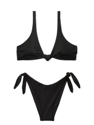 Раздельный купальник Victoria's Secret топ и плавки бразильяны 1159830996 (Черный S)