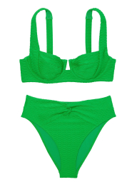 Раздельный купальник Victoria's Secret топ и плавки чики 1159833469 (Зеленый 34C/M)