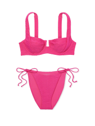 Раздельный купальник Victoria's Secret топ и плавки чики 1159833574 (Розовый 34B/S)