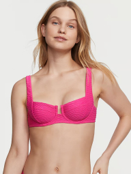 Раздельный купальник Victoria's Secret топ и плавки чики 1159833574 (Розовый 34B/S)