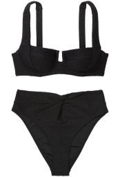 Раздельный купальник Victoria's Secret топ и плавки чики 1159834258 (Черный 32C/S)