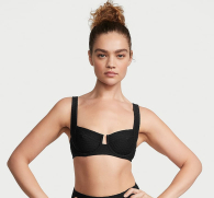 Раздельный купальник Victoria's Secret топ и плавки чики 1159834258 (Черный 32C/S)