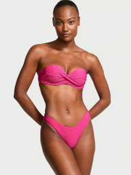 Раздельный купальник Victoria's Secret топ-бюст Push-Up и плавки бразильяны 1159835058 (Розовый 38DDD/XL)