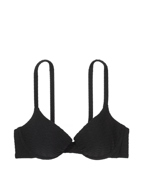 Купальный топ-бюст Victoria's Secret с Push-Up 1159812324 (Черный, 32C)