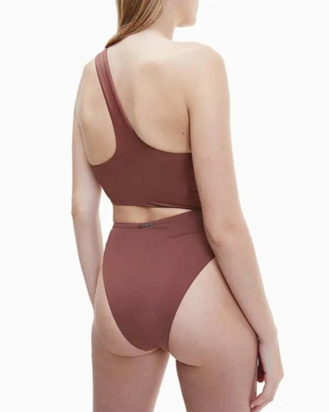 Купальник Calvin Klein на одне плече 1159829512 (Коричневий L)