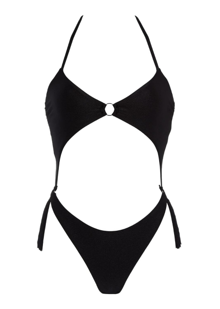Купальник Emporio Armani з бахромою 1159832242 (Чорний L).