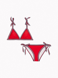 Раздельный купальник Tommy Hilfiger с завязками 1159766255 (Красный, XS)
