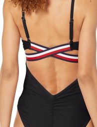 Сдельный купальник Tommy Hilfiger 1159807169 (Черный, XS)