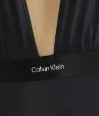 Сдельный купальник Calvin Klein с глубоким вырезом 1159813520 (Черный, XL)