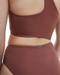 Купальник Calvin Klein на одне плече 1159829512 (Коричневий L)