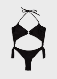 Купальник Emporio Armani з бахромою 1159832242 (Чорний L).