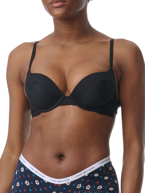 Набор бюстгальтеров Tommy Hilfiger Push-Up 1159832182 (Черный/Розовый 36C)