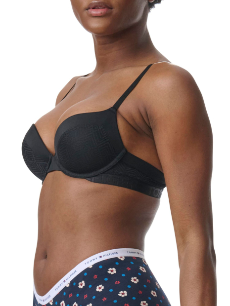 Набор бюстгальтеров Tommy Hilfiger Push-Up 1159832182 (Черный/Розовый 36C)