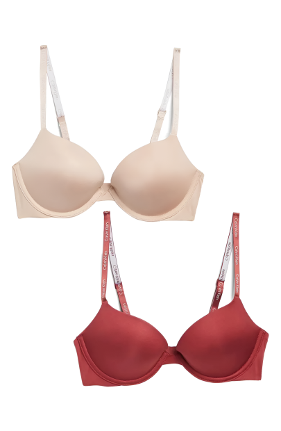 Набор бюстгальтеров Push-Up Calvin Klein 1159832821 (Разные цвета 34C)
