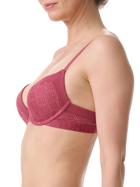Набор бюстгальтеров Tommy Hilfiger Push-Up 1159832845 (Бежевый/Розовый 34C)