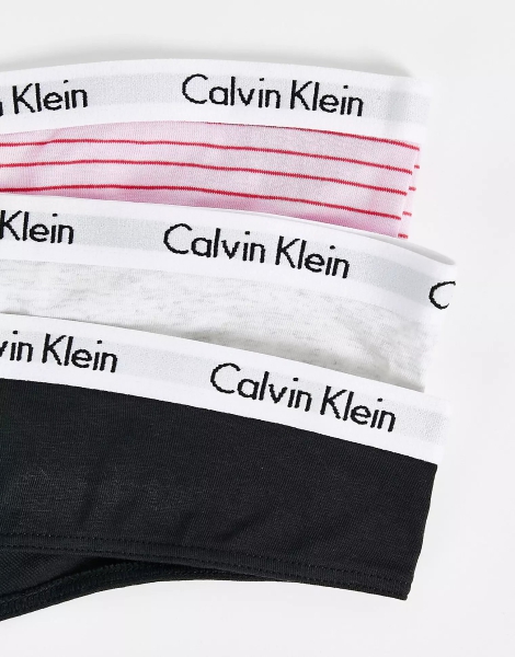 Набор из 3 трусиков тонг Calvin Klein 1159770546 (Разные цвета, XL)