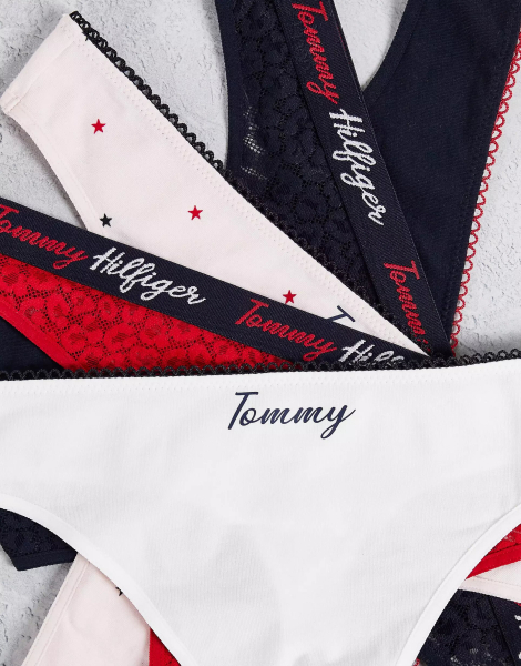 Набір із 5 трусиків тонг Tommy Hilfiger Оригінал M