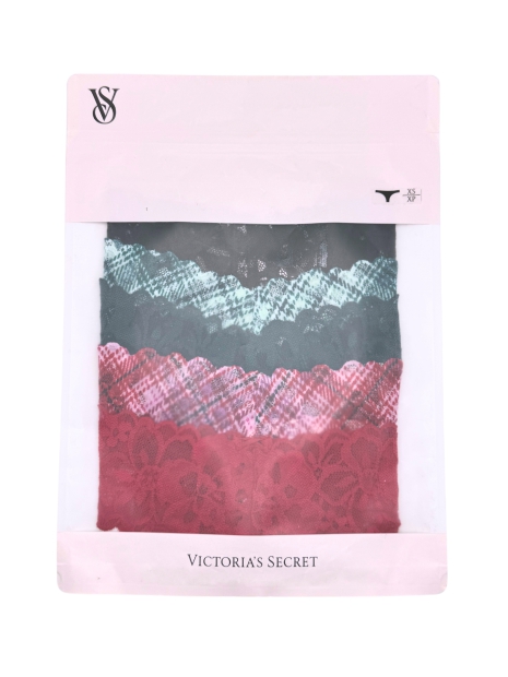 Кружевные женские трусики тонг Victoria's Secret 1159770332 (Разные цвета, S)