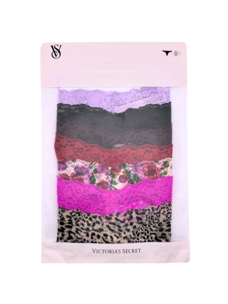 Кружевные женские трусики тонг Victoria's Secret набор 1159793647 (Разные цвета, XS)