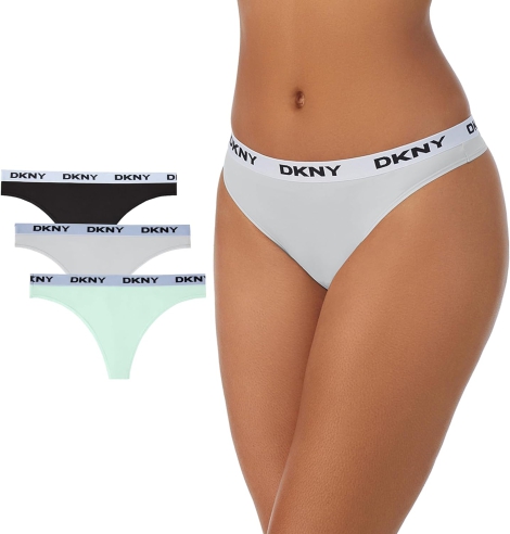 Набор из 3 трусиков тонг DKNY 1159803480 (Різнокольоровий, M)