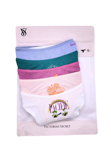 Женские трусики тонг Victoria's Secret набор 1159805112 (Разные цвета, S)