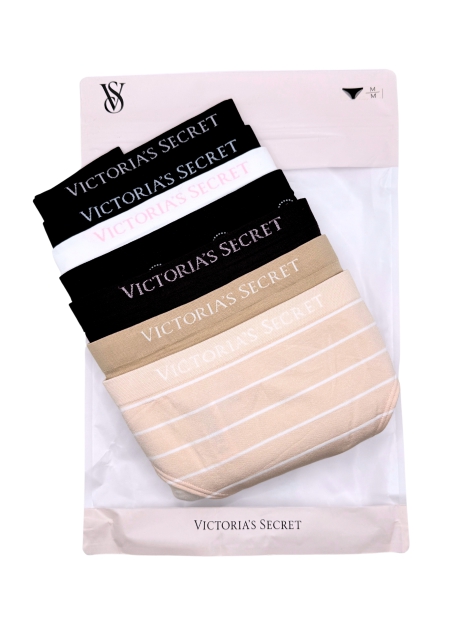 Набор бесшовных трусиков Victoria's Secret бикини 1159804777 (Разные цвета, XL)