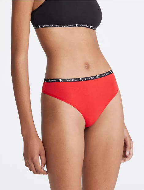Набір 7 трусиків тонг Calvin Klein з логотипом. 1159808815 (Різнокольоровий, XS)