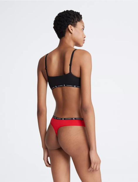 Набір 7 трусиків тонг Calvin Klein з логотипом. 1159808815 (Різнокольоровий, XS)