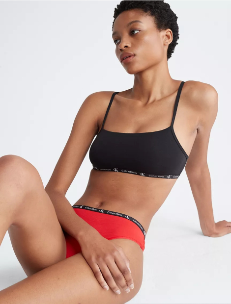 Набір 7 трусиків тонг Calvin Klein з логотипом. 1159808815 (Різнокольоровий, XS)