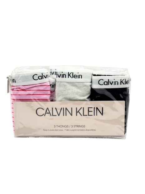 Набор из 3 трусиков тонг Calvin Klein 1159770546 (Разные цвета, XL)