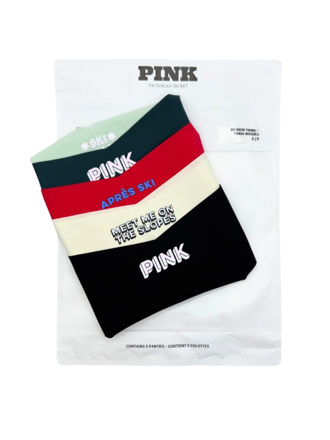 Набір трусиків Victoria's Secret Pink тонг 1159820303 (Різні кольори M)