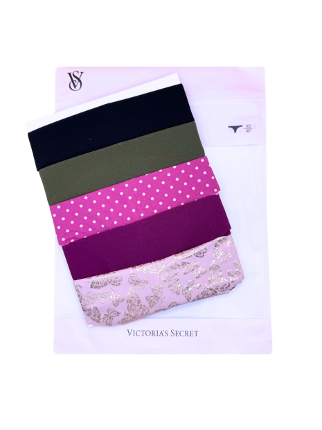 Набір безшовних трусиків тонг Victoria's Secret 1159822012 (Різні кольори XL)