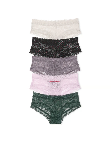 Мереживні трусики чики Victoria's Secret набір 1159821806 (Різні кольори M)
