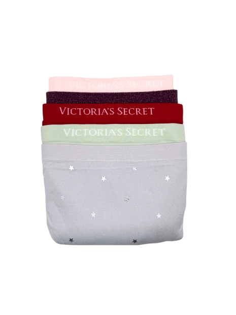 Женские гладкие трусики брифы Victoria's Secret с высокой посадкой 1159823693 (Разные цвета XS)