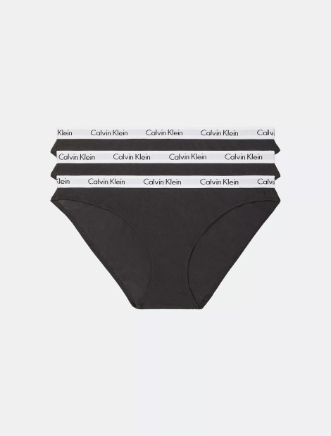 Набір із 3 трусиків бікіні Calvin Klein з логотипом 1159825552 (Чорний XS)