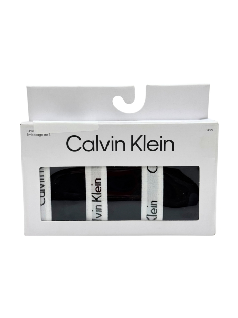 Набір із 3 трусиків бікіні Calvin Klein з логотипом 1159825552 (Чорний XS)