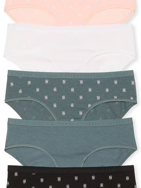 Набор трусиков хипхаггеров Victoria's Secret 1159831597 (Разные цвета S)