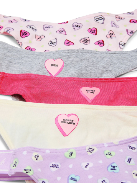 Женские трусики тонг Victoria's Secret Pink набор 1159831881 (Разные цвета L)