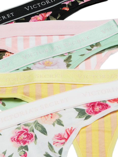 Набор женских трусиков Victoria's Secret тонг 1159832213 (Разные цвета L)