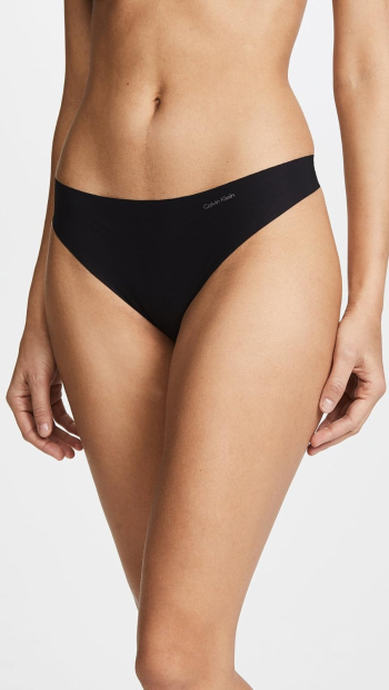 Женские бесшовные трусики тонг Calvin Klein набор 1159832628 (Разные цвета M)