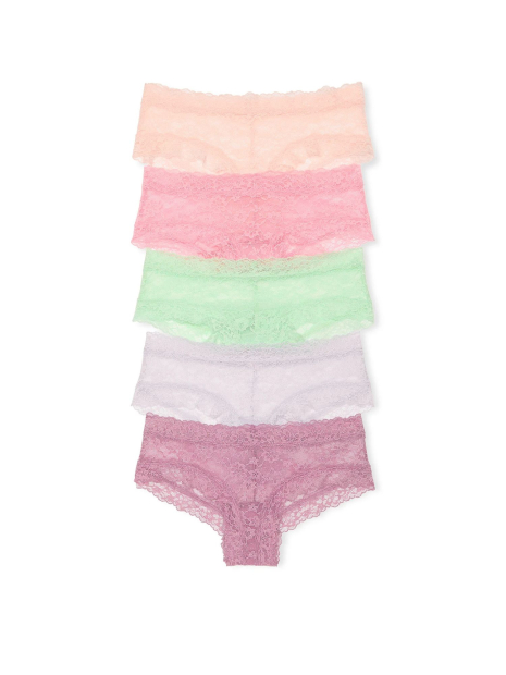 Мереживні трусики чики Victoria's Secret набір 1159833482 (Різні кольори XL)